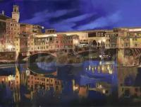 Фотообои Каналы Венеции ночью 275x365 (ВхШ), бесшовные, флизелиновые, MasterFresok арт 8-109