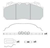 Тормозные Колодки Дисковые Передние Rvi Premium /Tr/Pr, Ae, Ae Magnum, Magnum E-Tech (249 X 114,4 X 28) Meritor D Lisa WUHLER