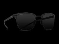 Титановые солнцезащитные очки GRESSO San Marco - круглые / черные