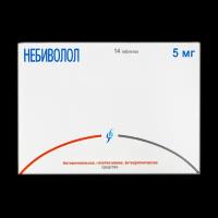 Небиволол, таблетки 5 мг 14 шт