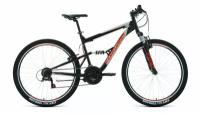 Велосипед Forward Raptor 27.5 1.0 (2021) (Велосипед FORWARD RAPTOR 27,5 1.0 (27,5" 18 ск. . 18"), черный/красный, RBKW1F17E005)
