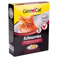 Gimcat Витамины для кошек GimCat Schnurries CHICKEN Сердечки с курицей и таурином, 650 таб., 420 гр