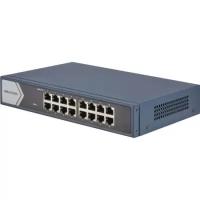 Коммутатор Hikvision DS-3E0516-E(B) 16G неуправляемый