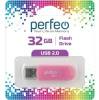 USB Флеш-накопитель USB накопитель Perfeo 32GB C03 Pink