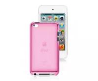 Пластиковый чехол для iPod Touch 4 Series Light (Прозрачно-розовый)