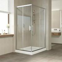 Vegas Glass Душевой уголок Vegas Glass ZA-F Tur Novo 110*80 08 01 профиль глянцевый хром, стекло прозрачное