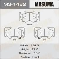 Колодки тормозные Toyota Land Cruiser Prado (J120, J150) 03-; Mitsubishi Pajero 06- передние MASUMA