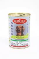 Беркли №2 паштет для взрослых собак из телятины 400гр Италия 20%