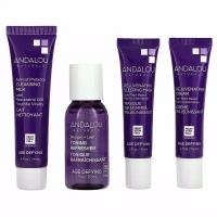 Andalou Naturals, The Age Defying Routine Set, 4 Piece Kit