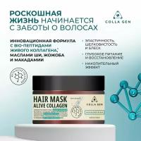 Интенсивная питательная маска для волос с живым коллагеном "HAIR MASK ALIVE COLLAGEN" (Colla Gen)