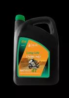 Моторное масло 15W-50 QC OIL Long Life 5л для мотоциклов 4Т полусинтетическое металлоплакирующее