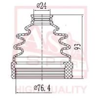 Пыльник ШРУС I/B (25x83x86) комплект, ASBTINNS1 Asva ASBT-INNS1