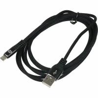 Кабель Digma USB A (m) Lightning (m) 3м черный