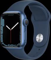 Часы Apple Watch Series 7 45mm Aluminum Case with Sport Band Global, синий омут