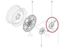 Колпак колеса штатный Renault Duster (на лит. диск)
