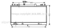 AVA MZ2162 Радиатор охлаждения Mazda 6 GG12 GG14