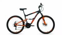 Велосипед ALTAIR MTB FS 2.0 D 26" (2022) (Велосипед ALTAIR MTB FS 26 2.0 D (26" 18 ск. рост. 18") 2022, темно-серый/оранжевый, RBK22AL26074)