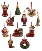 Набор керамических игрушек рождественская сказка, 5-7.5 см, 24 шт., Koopman International AAA502000/AAA502019