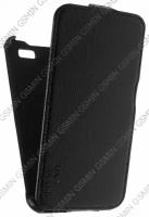 Кожаный чехол для Explay Diamond Aksberry Protective Flip Case (Черный)
