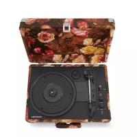 Виниловый проигрыватель CROSLEY CRUISER PLUS [CR8005F-FL4] Floral c двухсторонним Bluetooth