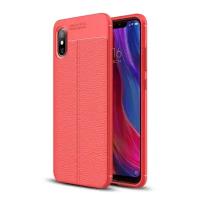 Чехол-накладка Litchi Grain для Xiaomi Mi 8 Pro / Mi 8 Explorer Edition (красный)