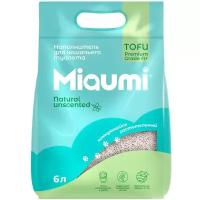 Miaumi TOFU Natural Unscented комкующийся наполнитель растительный без ароматизатора 6л