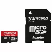 Карта памяти MicroSDHC 8GB Transcend Class 10