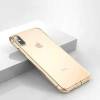 Силиконовый TPU чехол Baseus для iPhone XS Max (золотой)