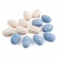 Набор Bioteplo из 14 смешанных камней для биокаминов бежевые и синие