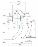 (SCLRH02S) Уплотнитель для профиля REHAU 952 (рама, створка), EPDM, чёрный, 400 м