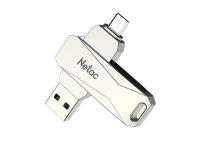 Флешка Netac U381, 16Gb, USB 3.0/micro USB, Серебристый NT03U381B-016G-30PN