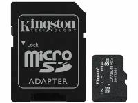 Карта памяти 8Gb - Kingston Micro Secure Digital HC UHS-I U3 Class 10 SDCIT2/8GB с переходником под