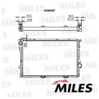 Радиатор BMW E39 2.0-3.0 (мех. Сборка) 99- MILES ACRM057