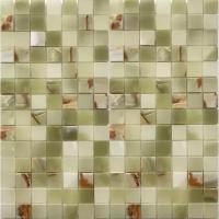 Мозаика мраморная чип 20x20 Classic Polished Green Onyx Starmosaic 305х305/7, упаковка 11 листов / 1.02 кв. м