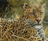 Леопард #99857 Kustom Krafts Набор для вышивания 35.6 x 30.5 см Счетный крест