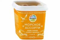 Ассорти из морепродуктов Меридиан в масле 250 г