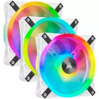 Вентиляторы для корпуса CORSAIR iCUE QL120 RGB White CO-9050104-WW 120mm PWM Triple Fan Kit with Lighting Node CORE