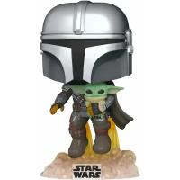 Фигурка Funko Головотряс Star Wars: The Mandalorian - POP! - The Mandalorian with The Child