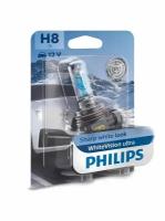 Philips Автолампа H8 (35W 12V) WhiteVision Ultra (блистер) 1шт 12360WVUB1