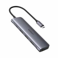 Конвертер USB Type-C 5 в 1 - HDMI +USB 3.0*3 +PD power n