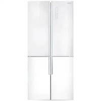 Холодильник Side by Side GINZZU NFK-510 белое стекло