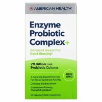 American Health, Enzyme Probiotic Complex +, 20 млрд КОЕ, 60 капсул