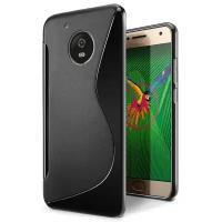 Нескользящий чехол для Motorola Moto G5 Plus (черный)