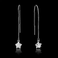 PLATINA jewelry Золотые серьги с вставками Swarovski 02-3679-00-501-1120-38