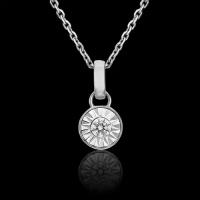 PLATINA jewelry Золотая подвеска с вставками Swarovski 03-3094-00-501-1120-38