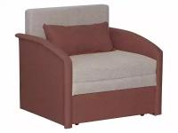 Кресло-кровать Первый Мебельный Тедди Серый / Малиновый, рогожка