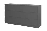 Комод Hoff Stern, 156,2х85,7х43,3 см, цвет серый графит