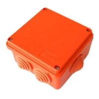Ecoplast JBS100 Коробка огнестойкая E60-E90,о/п 100х100х55,без галогена, 6 вых., IP55, 5P, (1,5-6 мм2) 43217HF