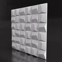 Гипсовая панель Gesso 3D "CLIFF" 500x500x25 мм, Упаковка 1 шт., 0.25 м2