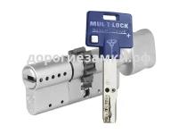 Цилиндр Mul-t-Lock Interactive+ ключ-вертушка (размер 40х50 мм) - Никель, Шестеренка (3 ключа)